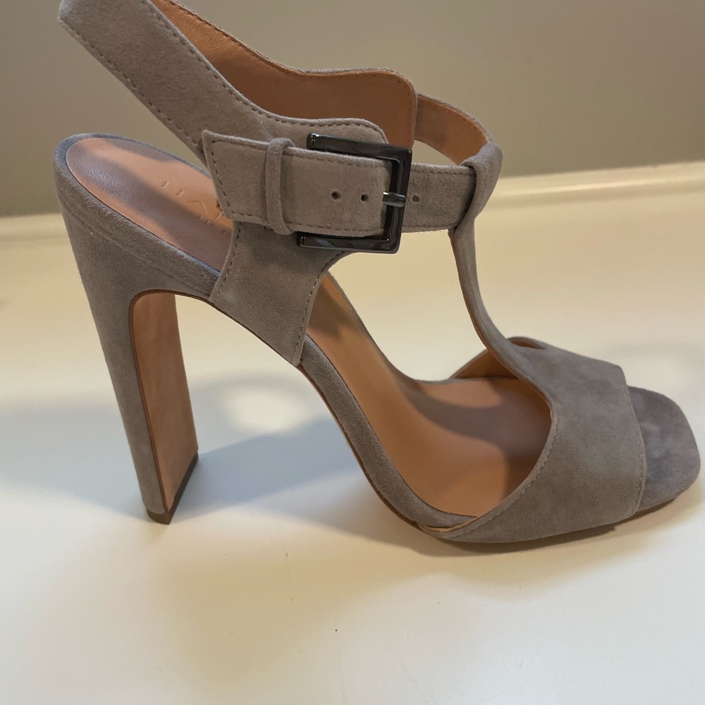 Halston suede heels